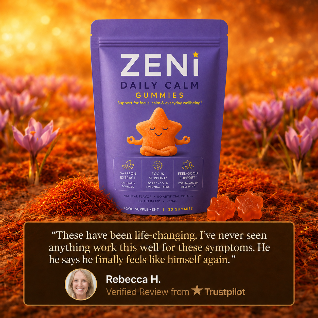 Happy child with ZENI - Calm Gummies