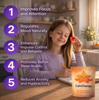 Calm Champs Saffron Gummies
